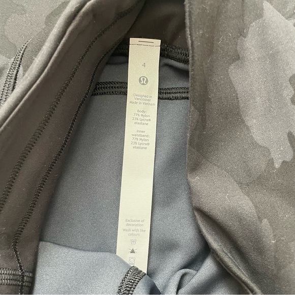 NWT Lululemon Invigorate High Rise Tight 25" Heritage 365 Camo Pockets Size 4 - Picture 4 of 13